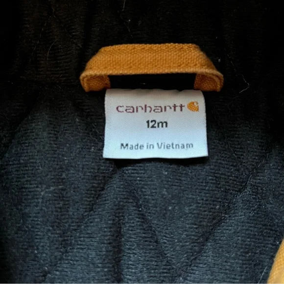 Carhartt Tan Hooded Jacket Size 12M